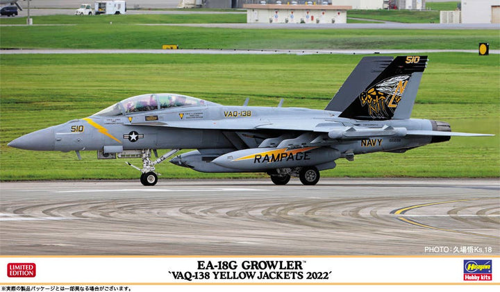 Hasegawa 1/72  EA-18G GROWLER "VAQ-138 YELLOW JACKETS 2022" | 4967834024618