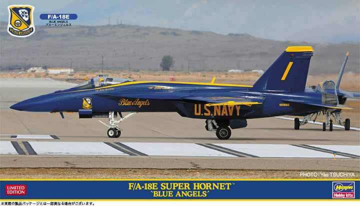Hasegawa 1/72  F/A-18E SUPER HORNET "BLUE ANGELS"  (Bonus: an emblem patch is included.) | 4967834024670