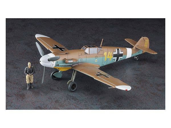 Hasegawa 1/48 Messerschmitt Bf109F-4 Trop 'Star of Africa (MARSEILLE)' w/ Figure | 4967834074910