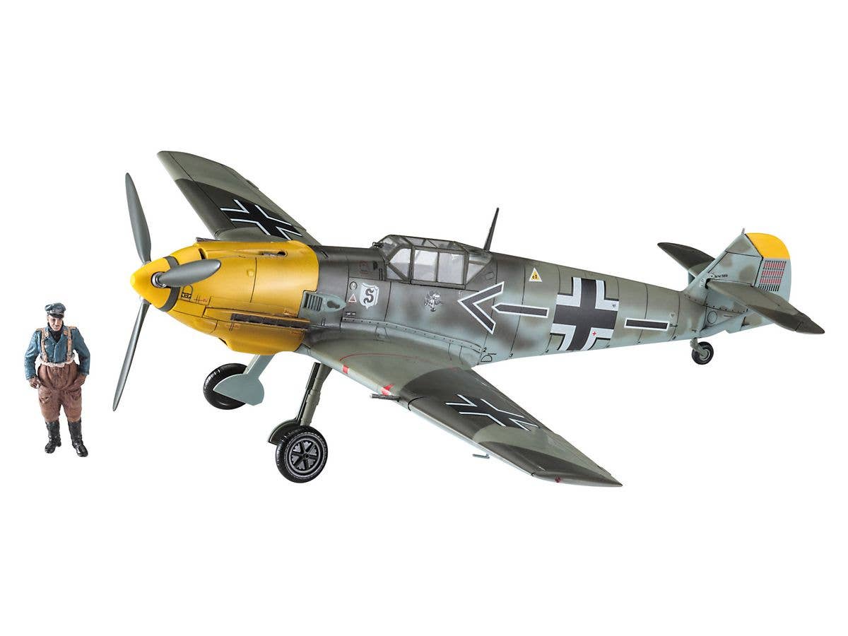 Hasegawa 1/48 Bf109E-4/N 'Galland' with Ace Pilot Adolf Galland Resin Figure | 4967834075009