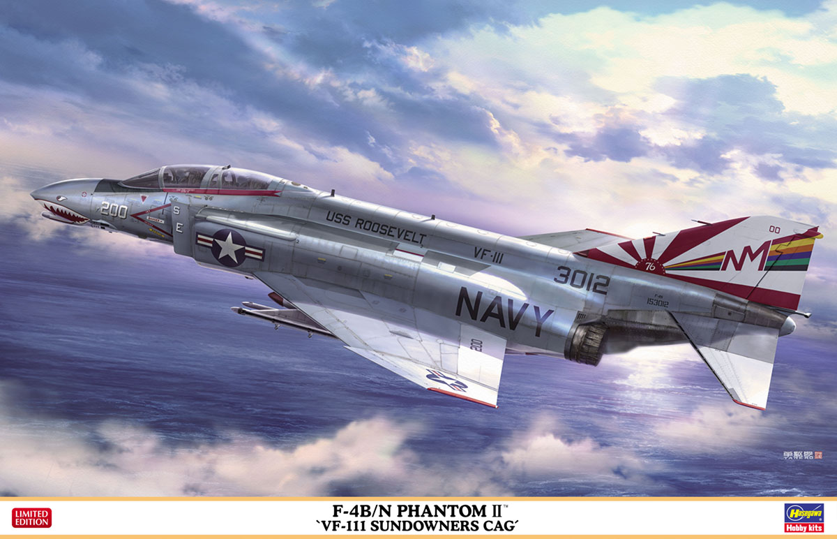 Hasegawa 1/48 F-4B/N Phantom II 'VF-111 Sundowners Cag' | 4967834075030