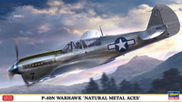 Hasegawa 1/48 P-40N Warhawk 'Natural Metal Aces' Propeller Plane | 4967834075160