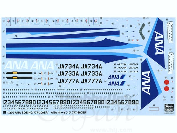 Hasegawa [18] 1:200 ANA B777-300ER | 4967834107182