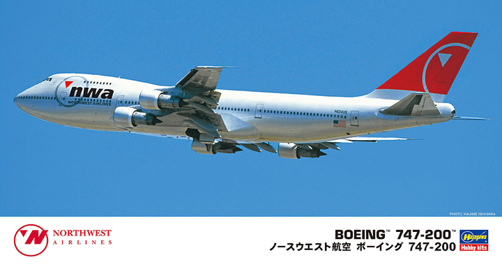 Hasegawa 1/200 Northwest Airlines B747 | 4967834108400