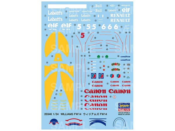 Hasegawa 1/24 Williams FW14 | 4967834203464