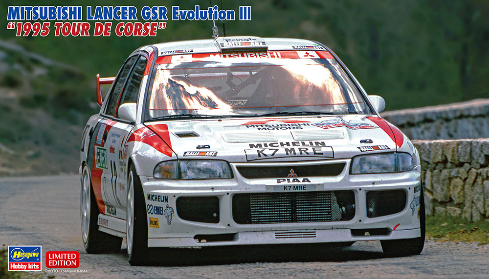 Hasegawa 1/24 Mitsubishi Lancer GSR Evolution III '1995 Tour De Corse' | 4967834204539