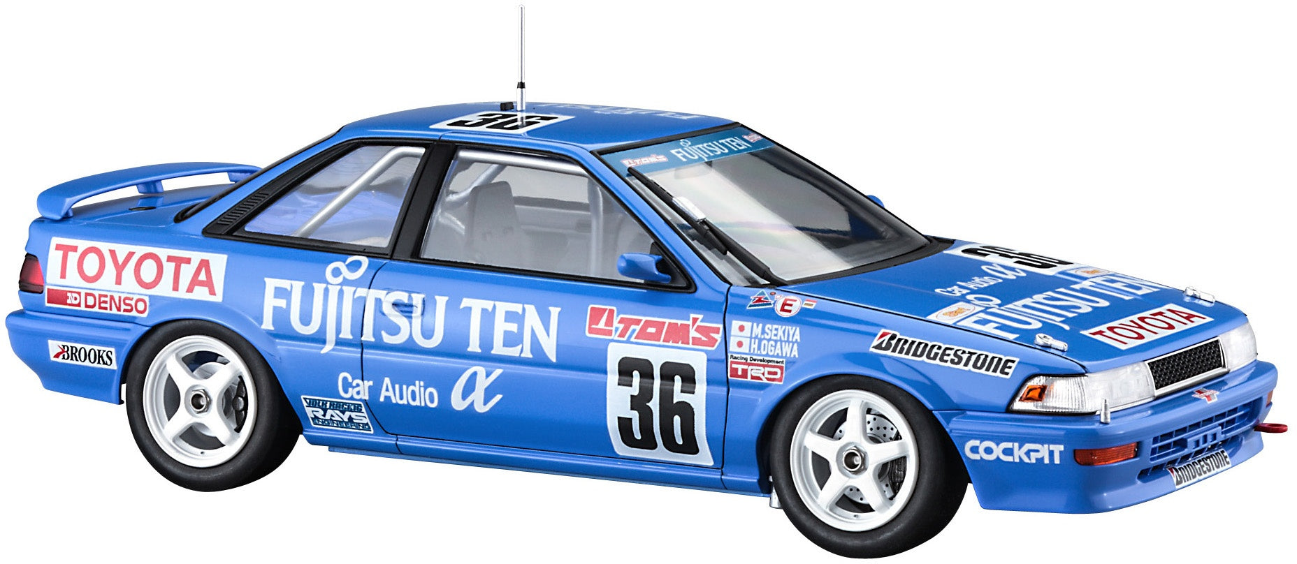 Hasegawa 1/24 Fujitsu Ten Tom's Corolla Levin AE92 '1991 JTC' | 4967834204928