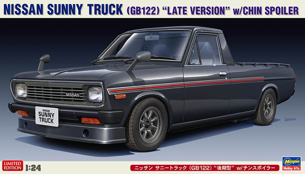 Hasegawa 1/24 Nissan Sunny Truck (GB122) "Late Version" W/Chin Spoiler | 4967834205529