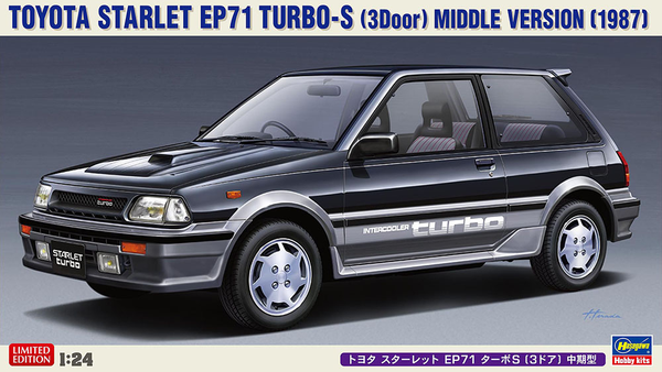 Hasegawa 1/24 Toyota Starlet EP71 Turbo-S (3Door) Middle Version