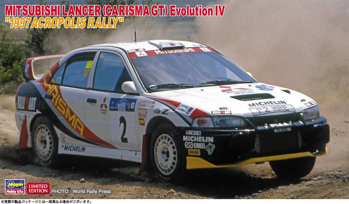 Hasegawa 1/24 Mitsubishi Lancer (Carisma GT) Evolution IV `1997 Acropolis Rally` Car | 4967834205932
