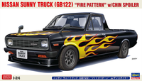 Hasegawa 1/24 NISSAN SUNNY TRUCK (GB122) "FIRE PATTERN" w/CHIN SPOILER | 4967834207516