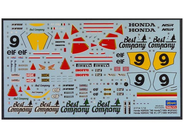 Hasegawa 1/12 Honda NSR500 HB Honda" (1989 WGP500)" | 4967834217140