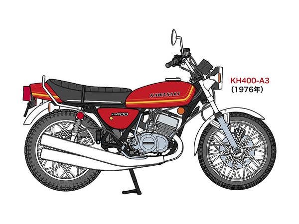 Hasegawa 1/12 Kawasaki KH400-A3/A4 1976 / 1977 | 4967834217201