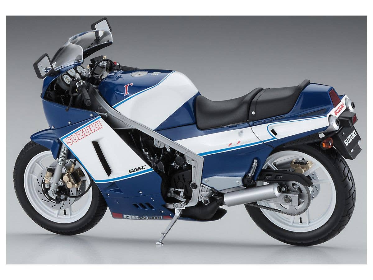 Hasegawa 1/12 Suzuki RG400 Late Version 'Blue/White Color' W/Under Cowl | 4967834217393