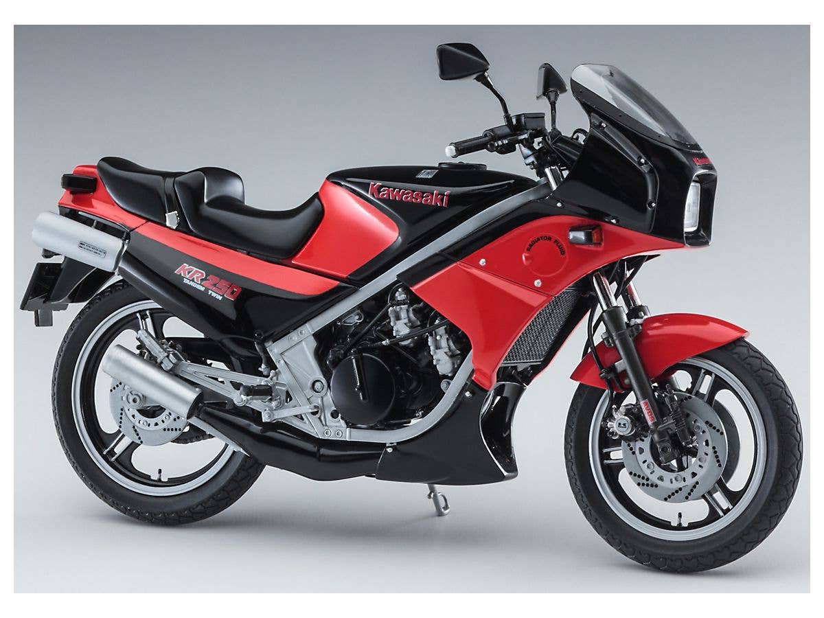 Hasegawa 1/12 Kawasaki KR250 (KR250A) 'Black/Red Color' | 4967834217409