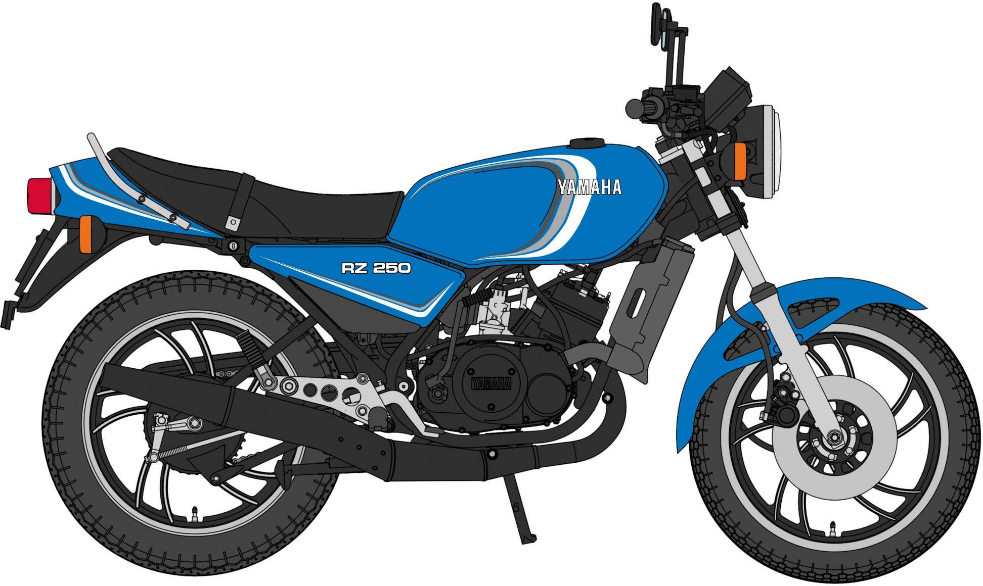 Hasegawa 1/12 Yamaha RZ250 (4L3) Y.A.C. LIMITED (1982) | 4967834217744