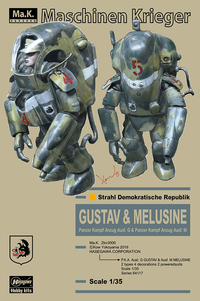 Hasegawa 1/35  P.K.A. Ausf. G GUSTAV & Ausf. M MELUSINE (Two kits in the box) | 4967834641174