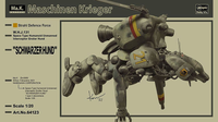 Hasegawa 1/20 Maschinen Krieger Ma.K. Schwarzer Hund W.H.J.131 Space Type Humanoid Unmanned Interceptor GroBer Hund | 4967834641235