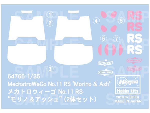 Hasegawa 1/35  MechatroWeGo No.11 RS "Morino & Ash" | 4967834647657
