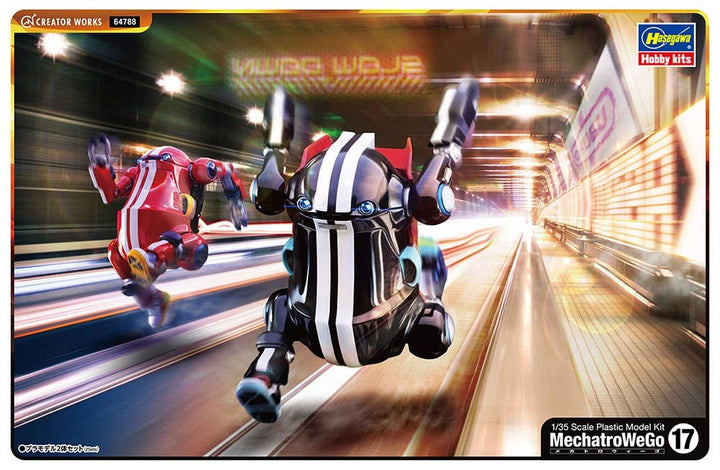 Hasegawa 1/35 MechatroWeGo No.17 Sports Flame & Jet Black | 4967834647886