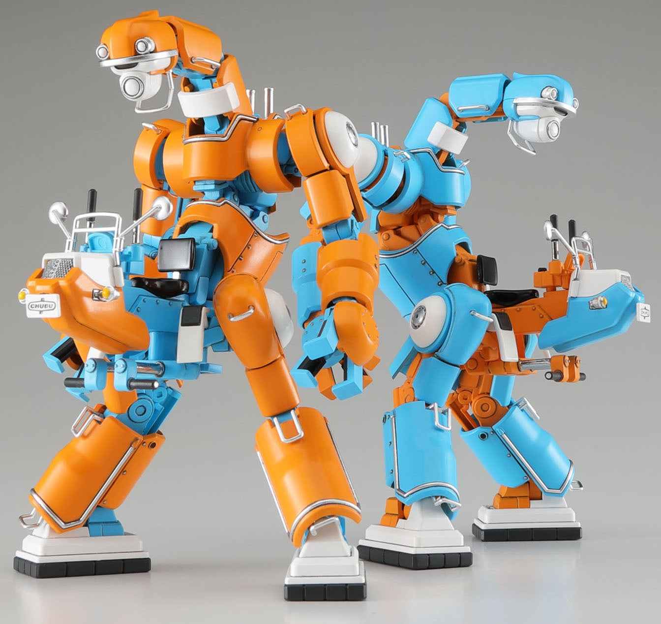 Hasegawa 1/35 Mechatrochubu 01 No.02 'Orange & Sky Blue' (Two Kits In The Box) | 4967834647916
