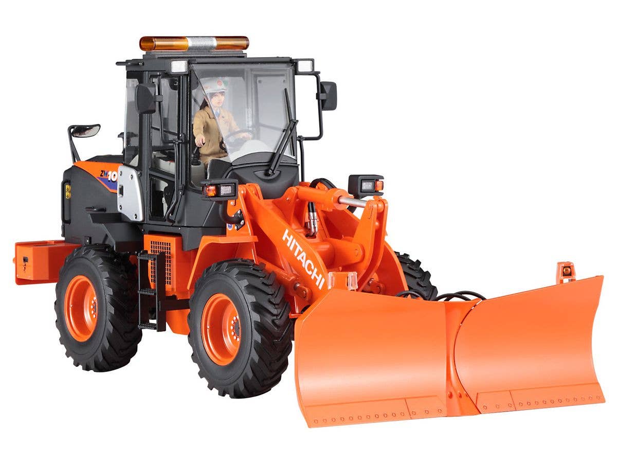 Hasegawa 1/35 HITACHI Wheel Loader ZW100-6 Multiplow (Snowplow) | 4967834661028