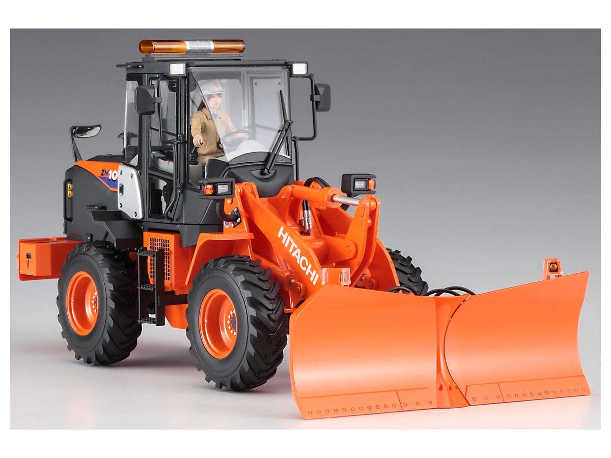 Hasegawa 1/35 HITACHI Wheel Loader ZW100-6 Multiplow (Snowplow) | 4967834661028
