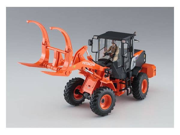 Hasegawa 1/35 Hitcahii Wheel Loader ZW100-6 Log Grapple Working Machine | 4967834661059