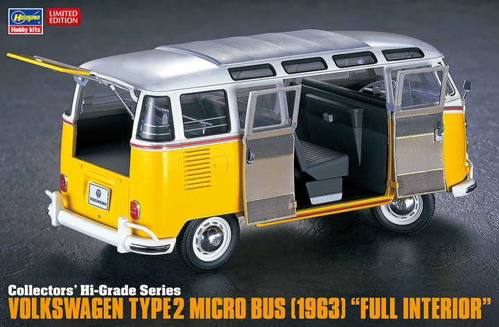 Hasegawa 1/24 Volkswagen Type 2 Minibus (1963) Full Interior | 4967834510487