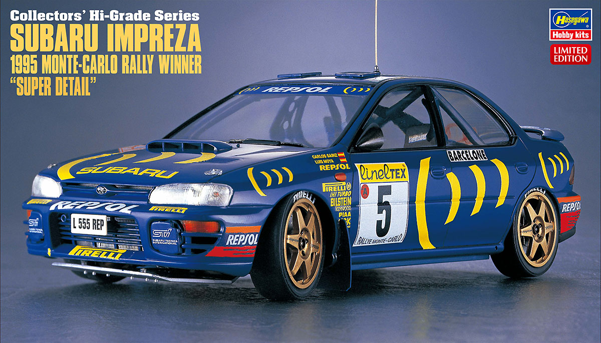 Hasegawa 1/24 Subaru Impreza 1995 Monte-Carlo Rally Winner 'Super Detail' | 4967834511514