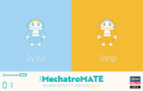 Hasegawa [CW16] Tiny MechatroMATE No.01 Skyblue & Orange (Two kits in the box)