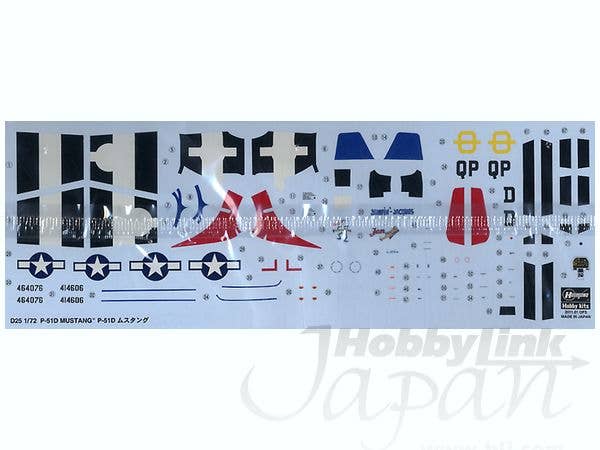 Hasegawa [D25] 1:72 P-51D MUSTANG | 4967834014558
