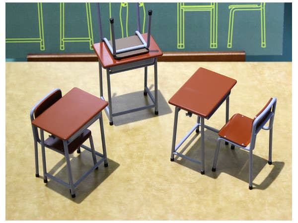 Hasegawa [FA01] 1:12 SCHOOL DESK & CHAIR | 4967834620018
