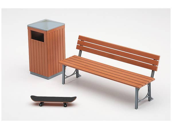 Hasegawa [FA10] 1:12 PARK BENCH & TRASH CAN | 4967834620100