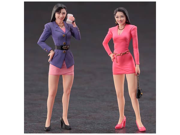 Hasegawa 80'S Bubbly Girls Figure (Two Kits In The Box) FC01 | 4967834291010