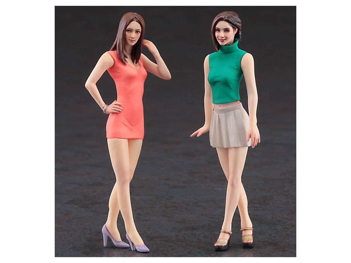 Hasegawa [FC04] 1:24 FASHIPN MODEL GIRLS FIGURE (Two kits in the box) | 4967834291041
