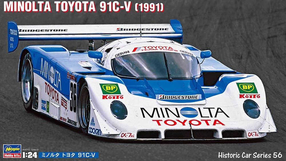 Hasegawa 1/24 Minolta Toyota 91C-V Car | 4967834211568