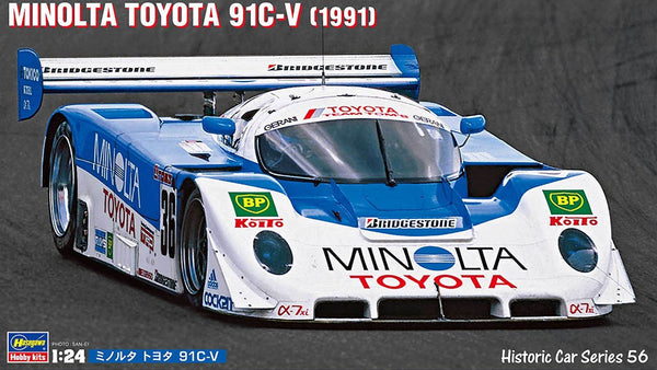 Hasegawa 1/24 Minolta Toyota 91C-V Car
