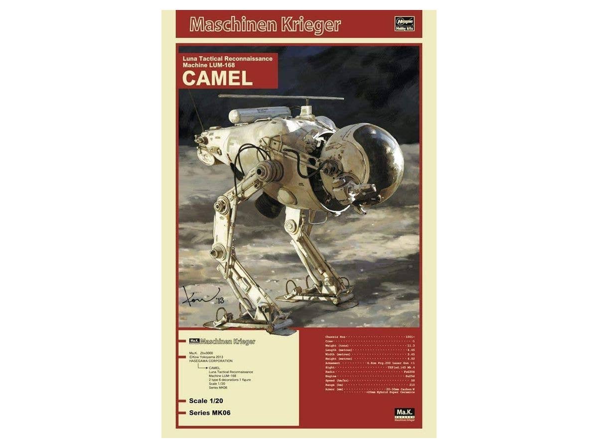 Hasegawa [MK06] 1:20 LUNA TACTICAL RECONNAISSANCE MACHINE LUM-168 CAMEL | 4967834640061