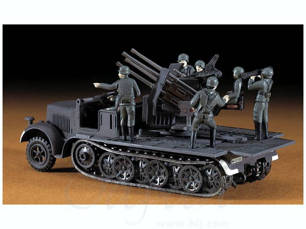 Hasegawa 8 Ton Half Track Quadruple 20mm AA | 4967834312142