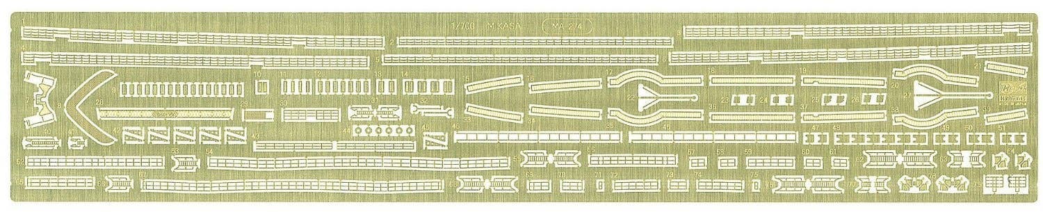 Hasegawa Battleship Mikasa Detail Up Etching Parts | 4967834721593