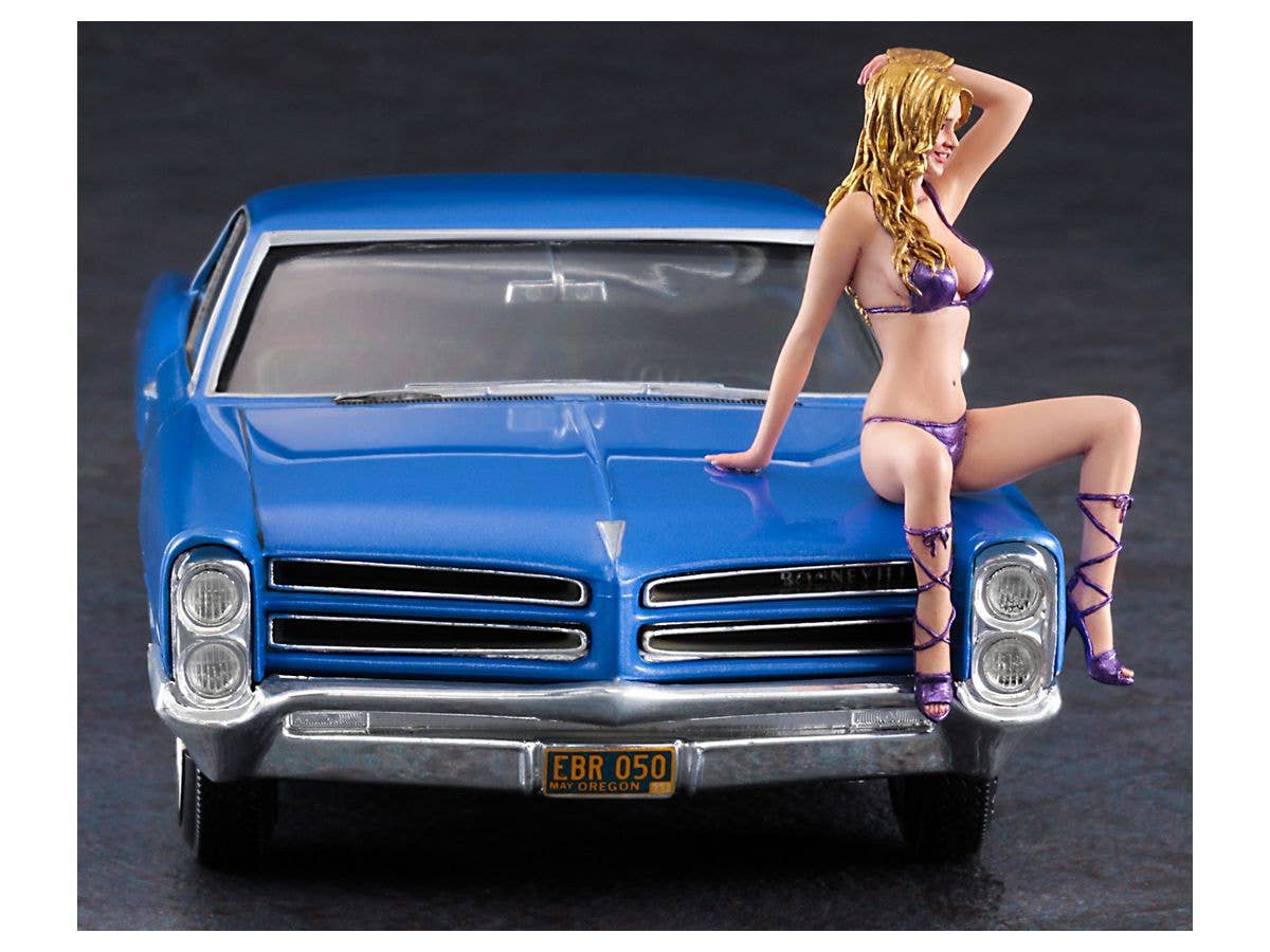 Hasegawa 1/24 1966 American Coupe Type P W/Blond Girl's Figure | 4967834522244