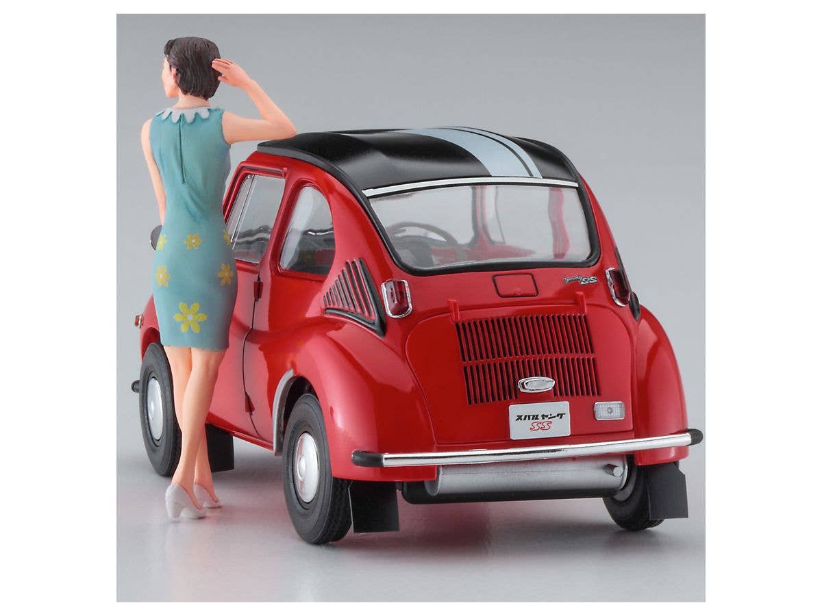 Hasegawa 1/24 Subaru 360 Young-SS W/60's Girl's Figure | 4967834522916