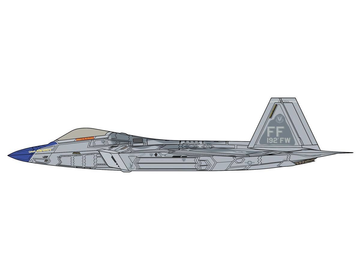Hasegawa 1/48 F-22 Raptor Blue Nose Detail Up Version"" | 4967834522930