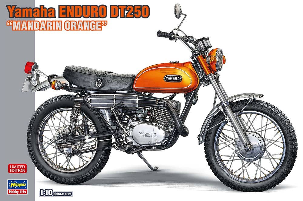 Hasegawa 1/10 Yamaha Enduro DT250 "Mandarin Orange" | 4967834523296