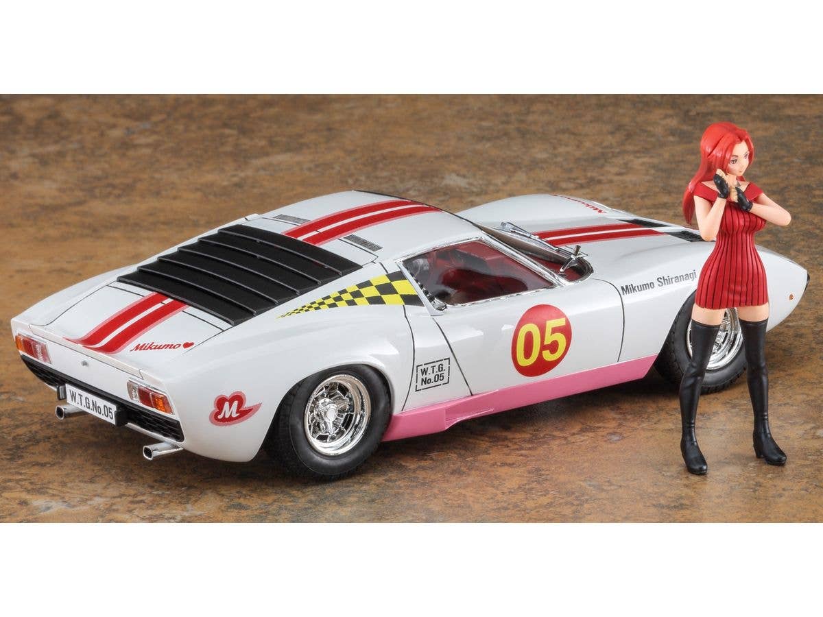 Hasegawa 1/24 Wild Egg Girls No.05 Lamborghini Miura P400 SV "Mikumo Shiranagi" w/Figure | 4967834523449