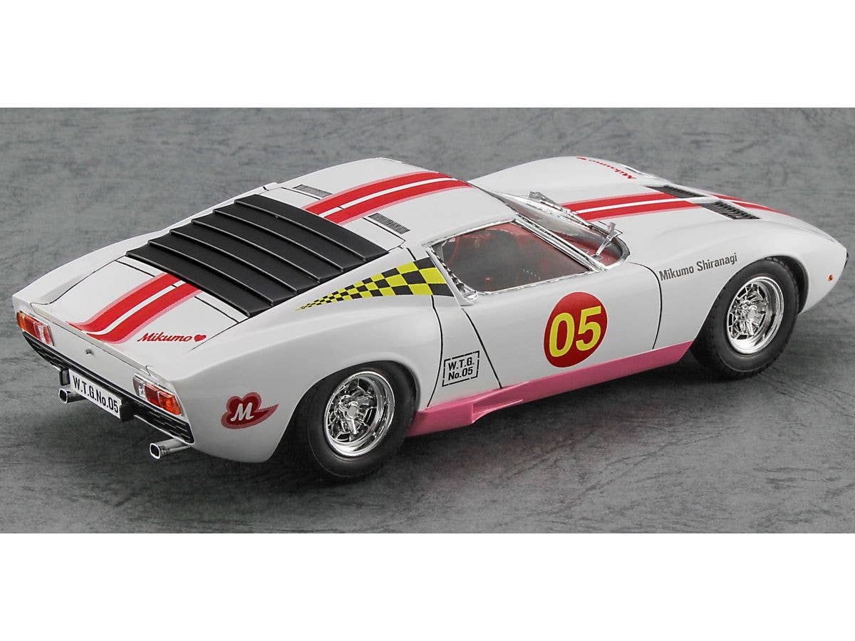 Hasegawa 1/24 Wild Egg Girls No.05 Lamborghini Miura P400 SV "Mikumo Shiranagi" w/Figure | 4967834523449