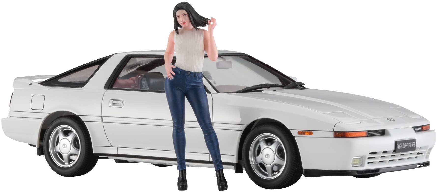 Hasegawa 1/24  TOYOTA SUPRA A70 2.0GT TWIN TURBO 1990 w/GIRL’S FIGURE | 4967834524149