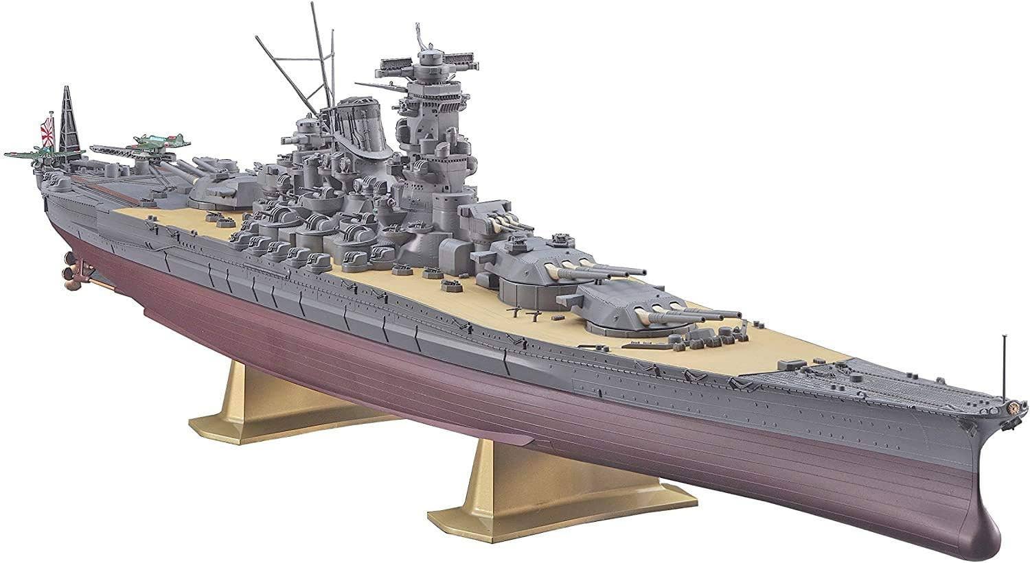 Hasegawa 1/450 IJN BATTLESHIP YAMATO OPERATION TEN-GO 1945 w/U.S. carrier-based aircraft | 4967834524569