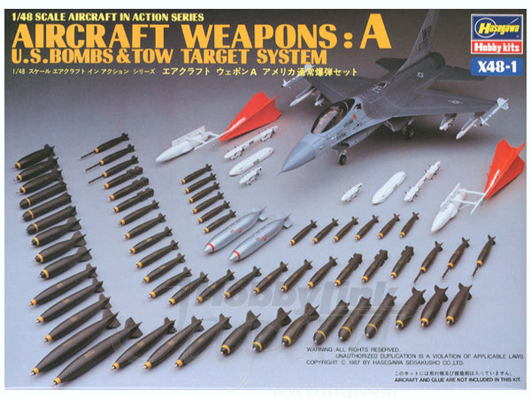 Hasegawa 1/48 US Aircraft Weapons A X48-1 | 4967834361010
